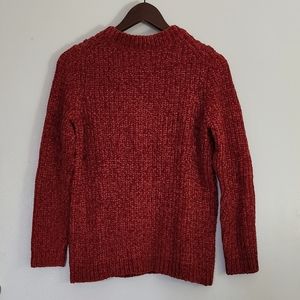 TALBOTS SWEATER, 100% POLYESTER, RED COLOR, SIZE M/p